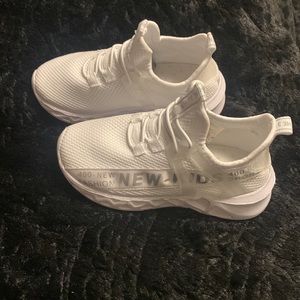 Toddler white tennis shoe